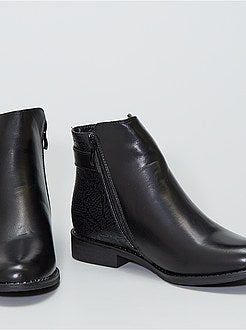 Botas em pele sintética - Kiabi