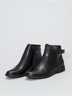 Botas em pele sintética - Kiabi