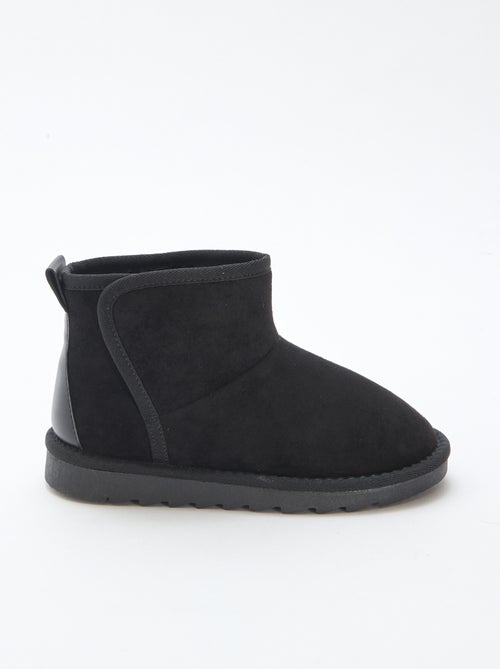 Botas estilo camurça em nobuck - Kiabi