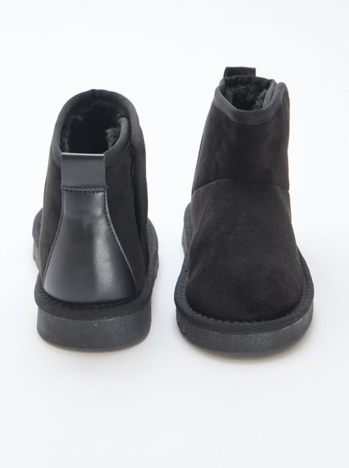 Botas estilo camurça em nobuck - Kiabi