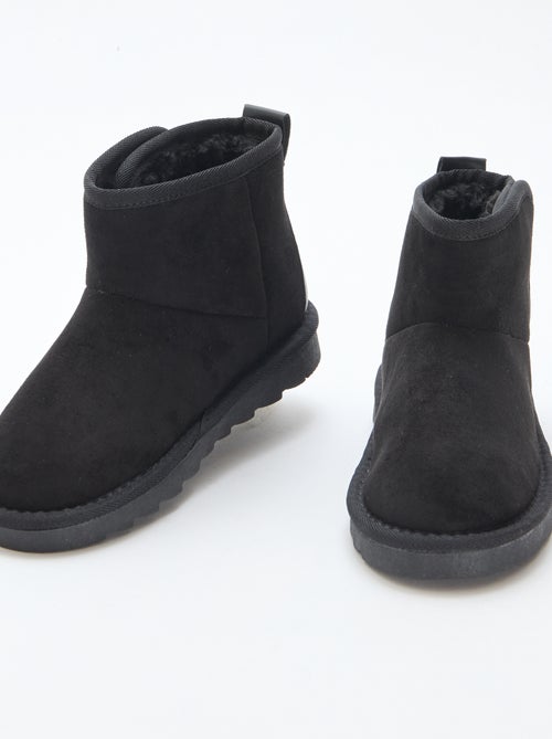 Botas estilo camurça em nobuck - Kiabi