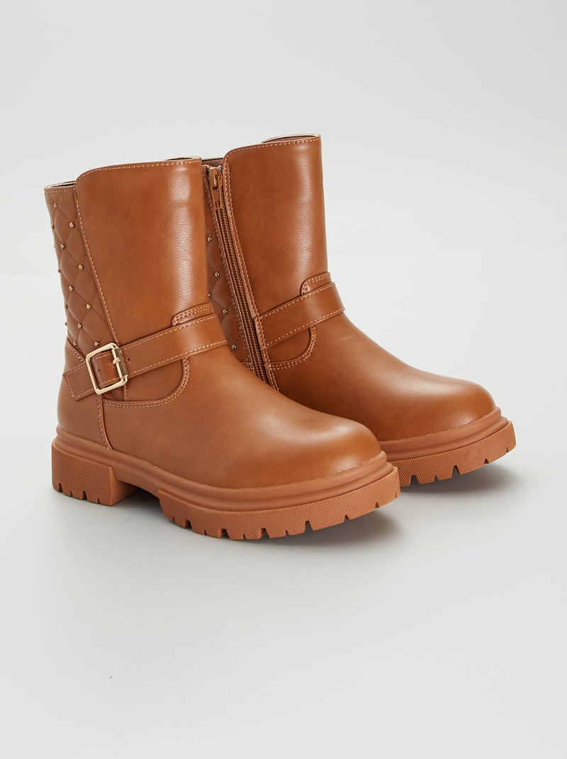 Botas estilo cavaleiro CASTANHO - Kiabi