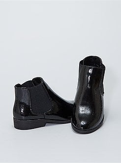 Botas estilo 'Chelsea' de verniz - Kiabi