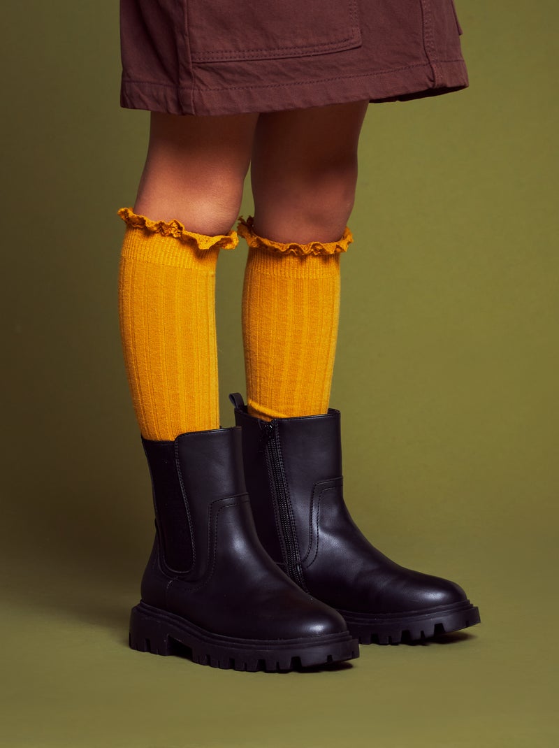 Botas estilo chelsea Preto - Kiabi