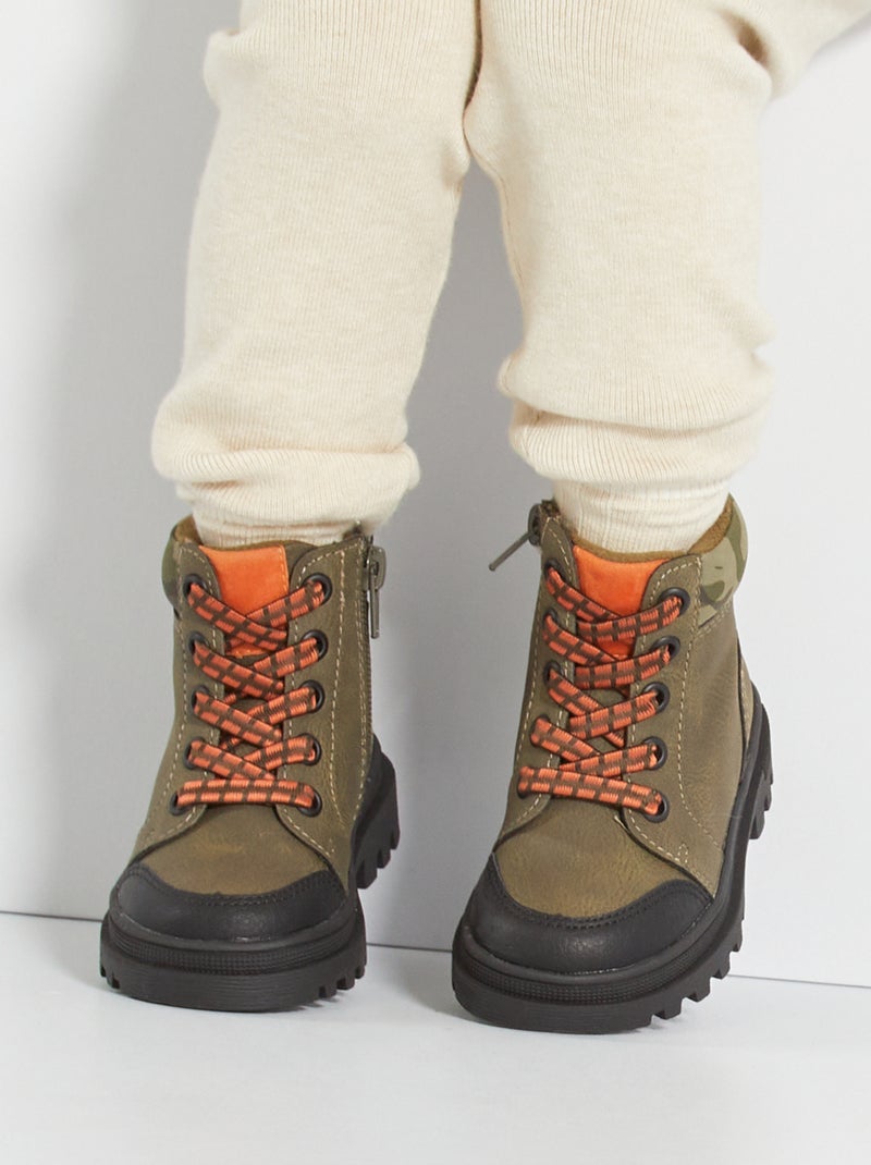 Botas estilo montanha CAQUI - Kiabi
