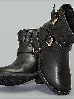 Botas estilo motard acolchoadas - Kiabi