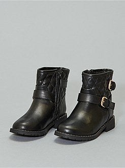 Botas estilo motard acolchoadas - Kiabi