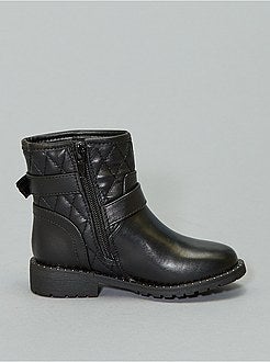 Botas estilo motard acolchoadas - Kiabi