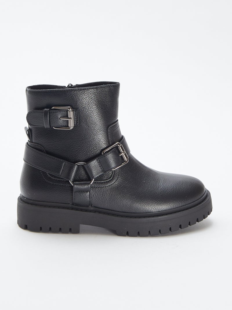 Botas estilo rock Preto Menina Kiabi