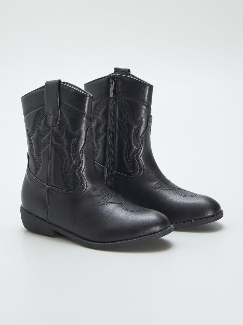 Botas estilo western Preto - Kiabi