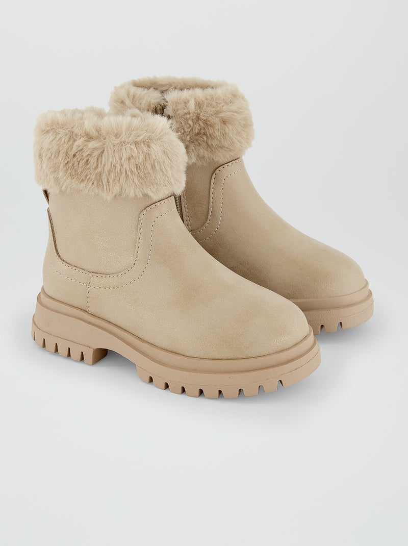 Botas forradas BEGE - Kiabi