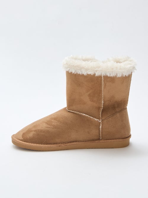 Botas forradas de cano médio - Kiabi