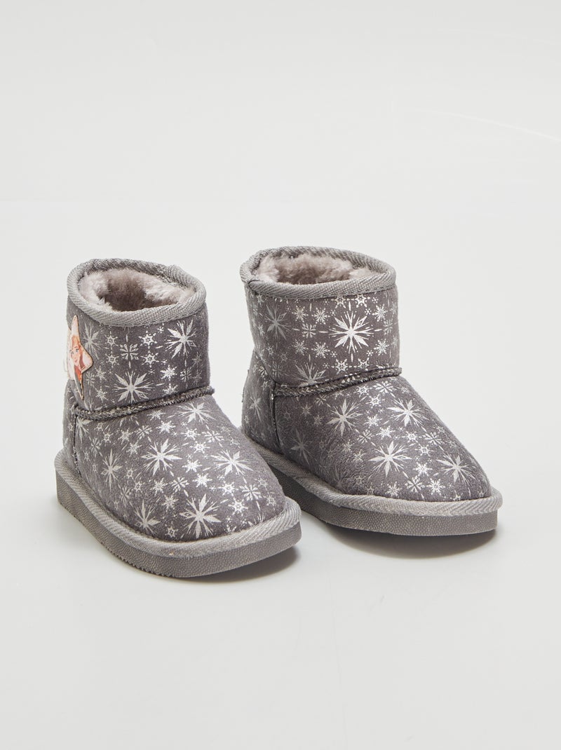 Botas forradas 'Frozen' CINZA - Kiabi