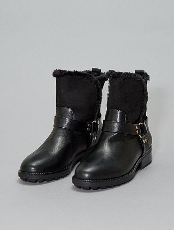 Botas forradas tipo cavaleiro - Kiabi