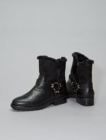 Botas forradas tipo cavaleiro - Kiabi