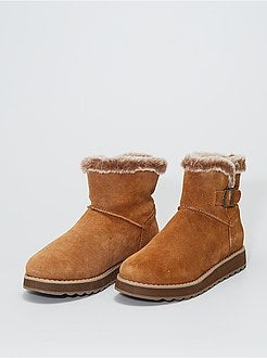 Botas 'Skechers' em pele - Kiabi