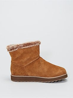 Botas 'Skechers' em pele - Kiabi