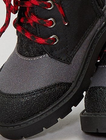 Botas subidas em material têxtil - Kiabi