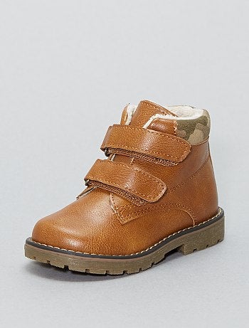 Botas subidas em pele sintética - Kiabi