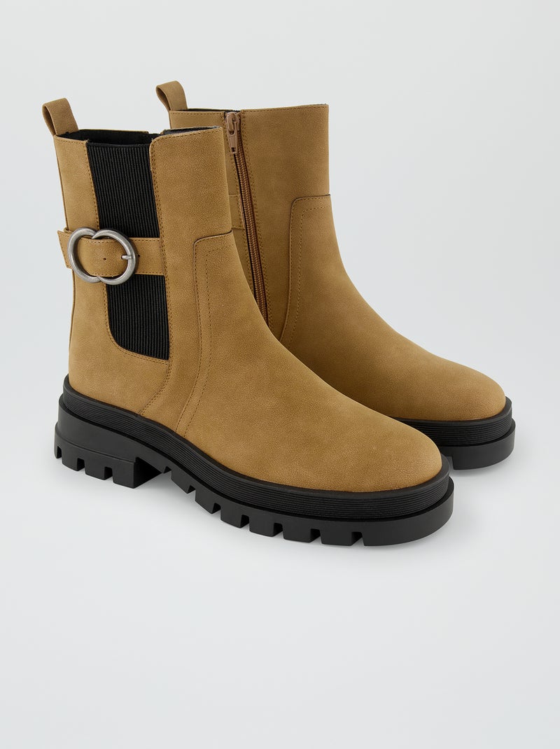 Botas tipo Chelsea CASTANHO - Kiabi