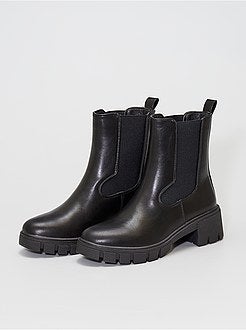 Botas tipo chelsea com sola dentada - Kiabi