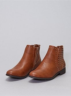 Botas tipo 'Chelsea' com tachas - Kiabi