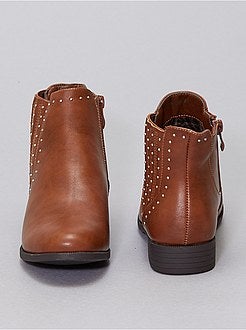 Botas tipo 'Chelsea' com tachas - Kiabi
