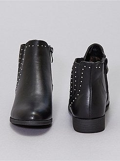 Botas tipo 'Chelsea' com tachas - Kiabi