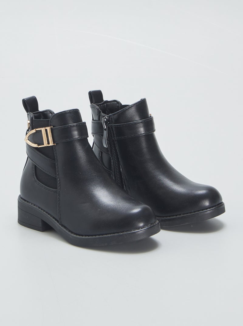 Botas tipo Chelsea Preto - Kiabi
