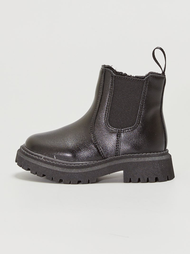 Botas tipo Chelsea Preto - Kiabi