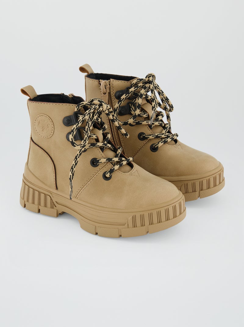 Botas tipo montanha CASTANHO - Kiabi