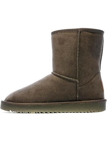 Botas xti cinzentas de mulher forradas