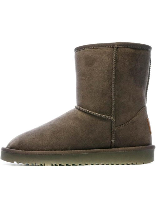 Botas xti cinzentas de mulher forradas - Kiabi