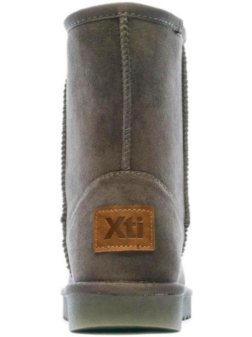 Botas xti cinzentas de mulher forradas - Kiabi