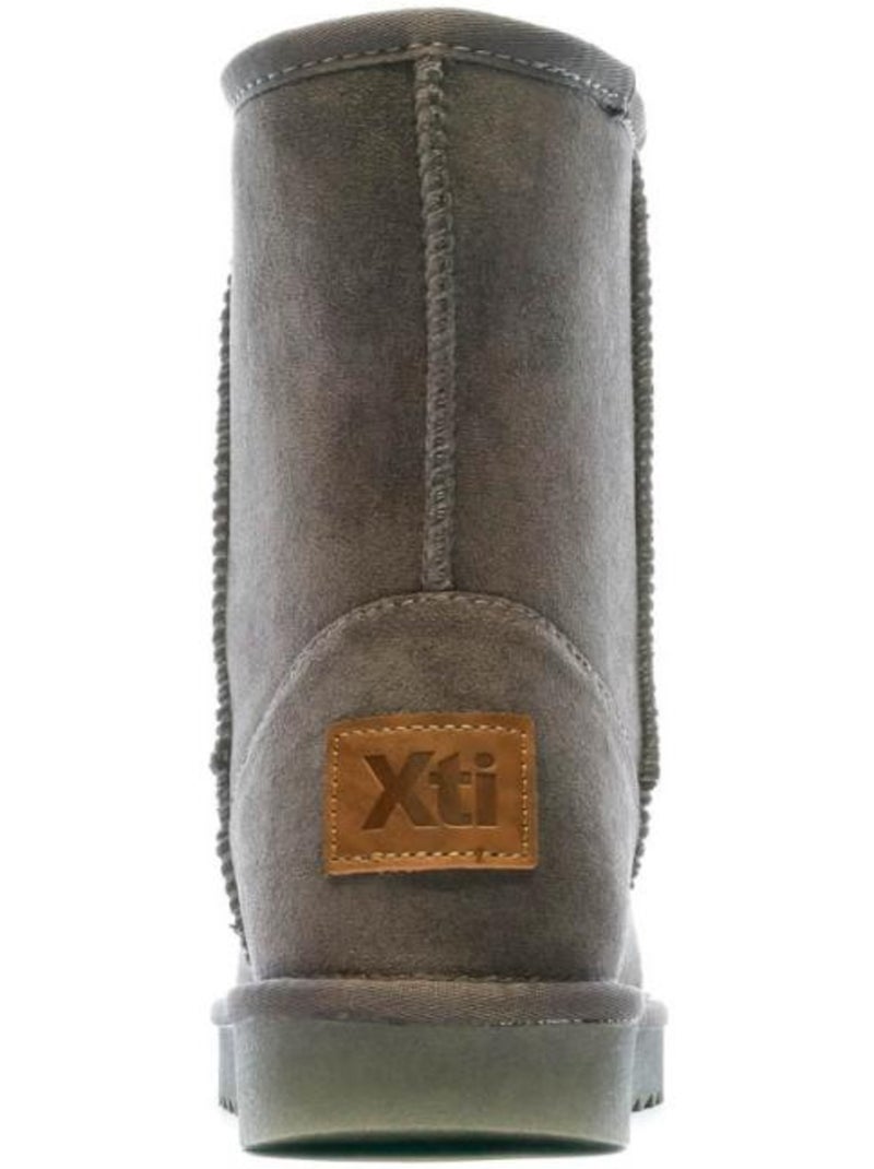Botas xti cinzentas de mulher forradas Cinza-prateado - Kiabi
