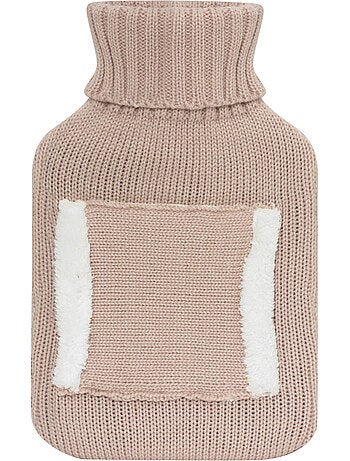 Botija de água quente com bolso aquece-mãos