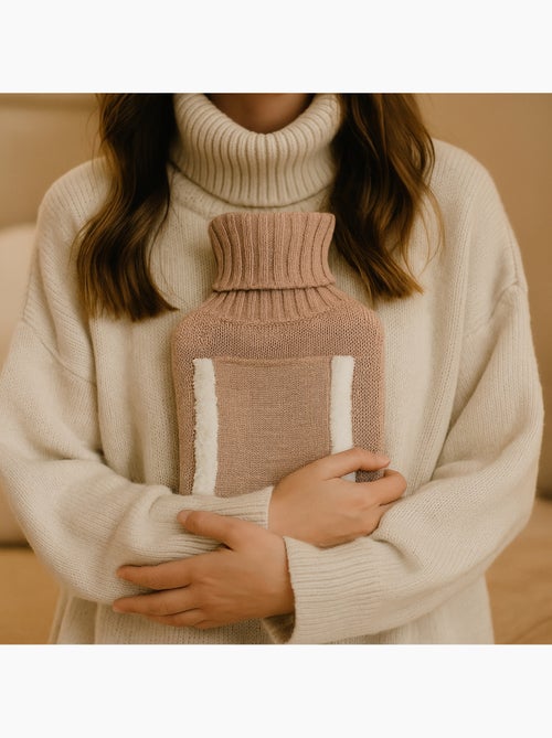 Botija de água quente com bolso aquece-mãos - Kiabi