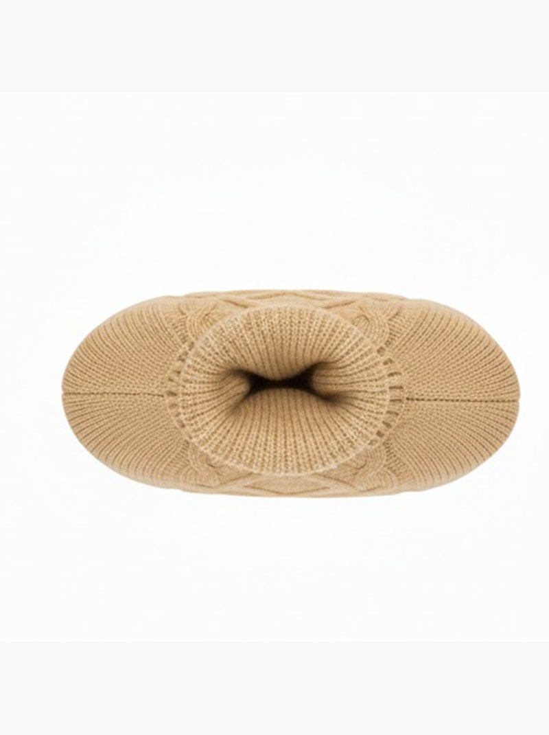 Botija de água quente com capa de malha entrançada Bege - Kiabi