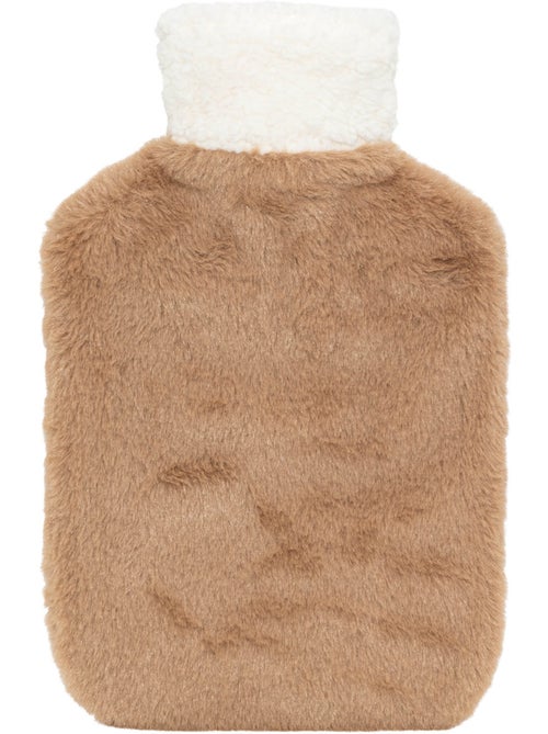 Botija de água quente com capa macia efeito peluche - Kiabi