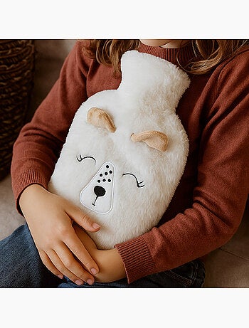 Botija de água quente com capa macia motivo corça