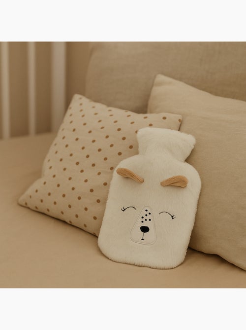 Botija de água quente com capa macia motivo corça - Kiabi