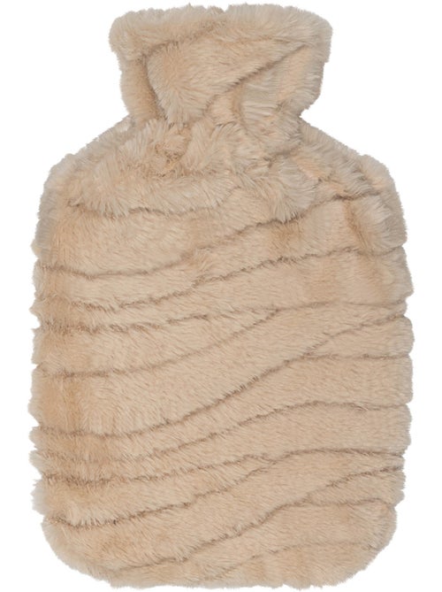 Botija de água quente com capa macia textura zebra - Kiabi