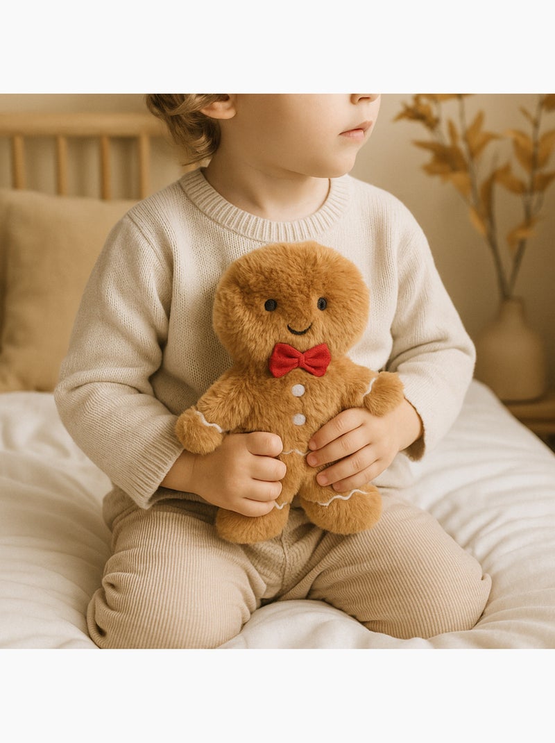 Botija térmica de peluche 2 em 1 em forma de boneco de gengibre Castanho - Kiabi