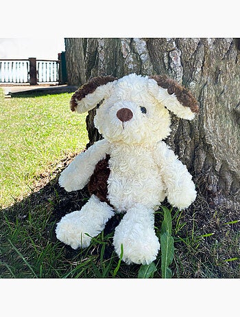 Botija térmica de peluche 2 em 1 em forma de cão