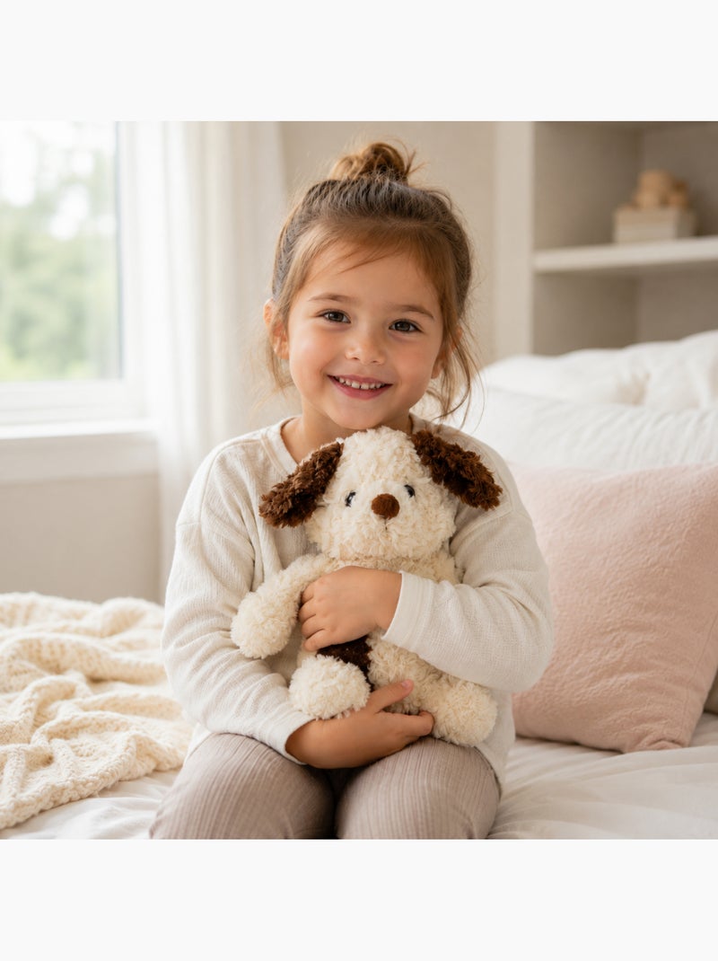 Botija térmica de peluche 2 em 1 em forma de cão Bege - Kiabi