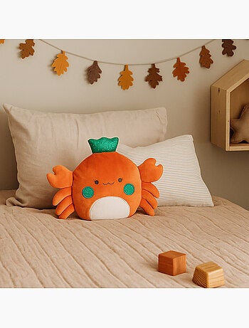 Botija térmica de peluche 2 em 1 em forma de caranguejo