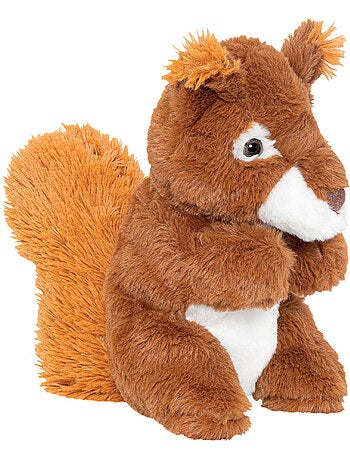 Botija térmica de peluche 2 em 1 em forma de esquilo