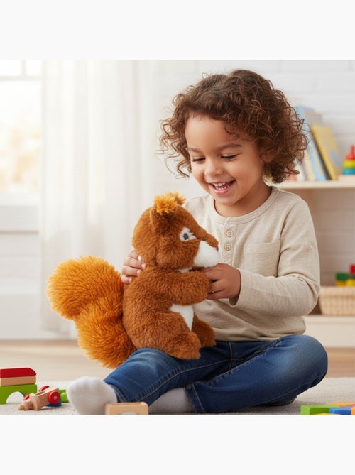 Botija térmica de peluche 2 em 1 em forma de esquilo - Kiabi