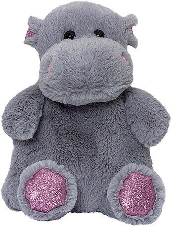 Botija térmica de peluche 2 em 1 em forma de hipopótamo