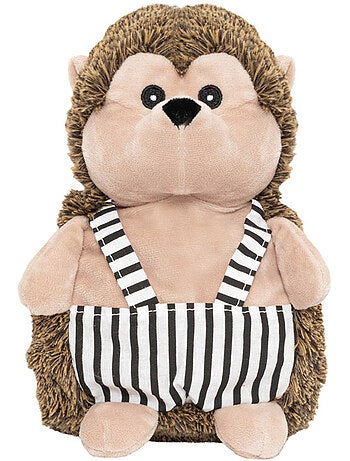 Botija térmica de peluche 2 em 1 em forma de ouriço
